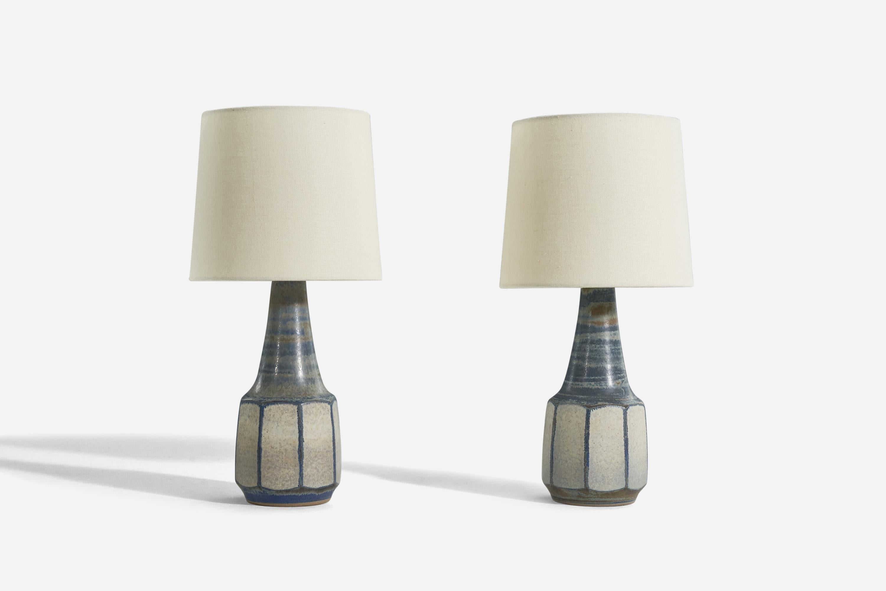 Mid-Century Modern Marianne Starck, Table Lamps, Stoneware, Michael Andersen, Denmark, 1960s