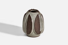 Marianne Starck, Vase, glasiertes Steingut, Michael Andersen, Dänemark, 1960er Jahre