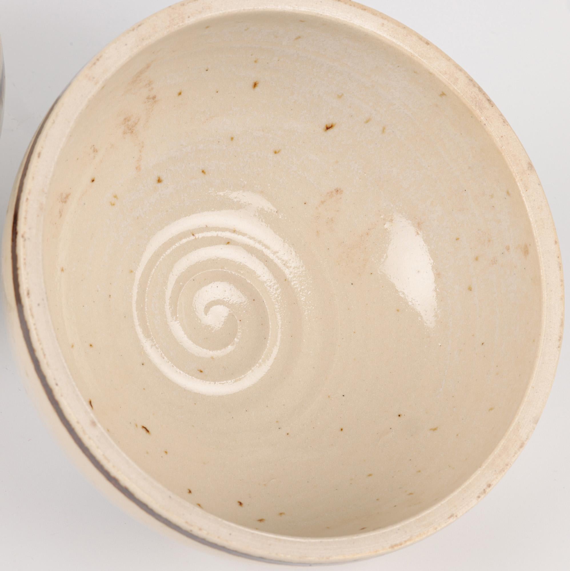 Marianne Stark For Michael Andersen Danish Studio Pottery Lidded Pot For Sale 3