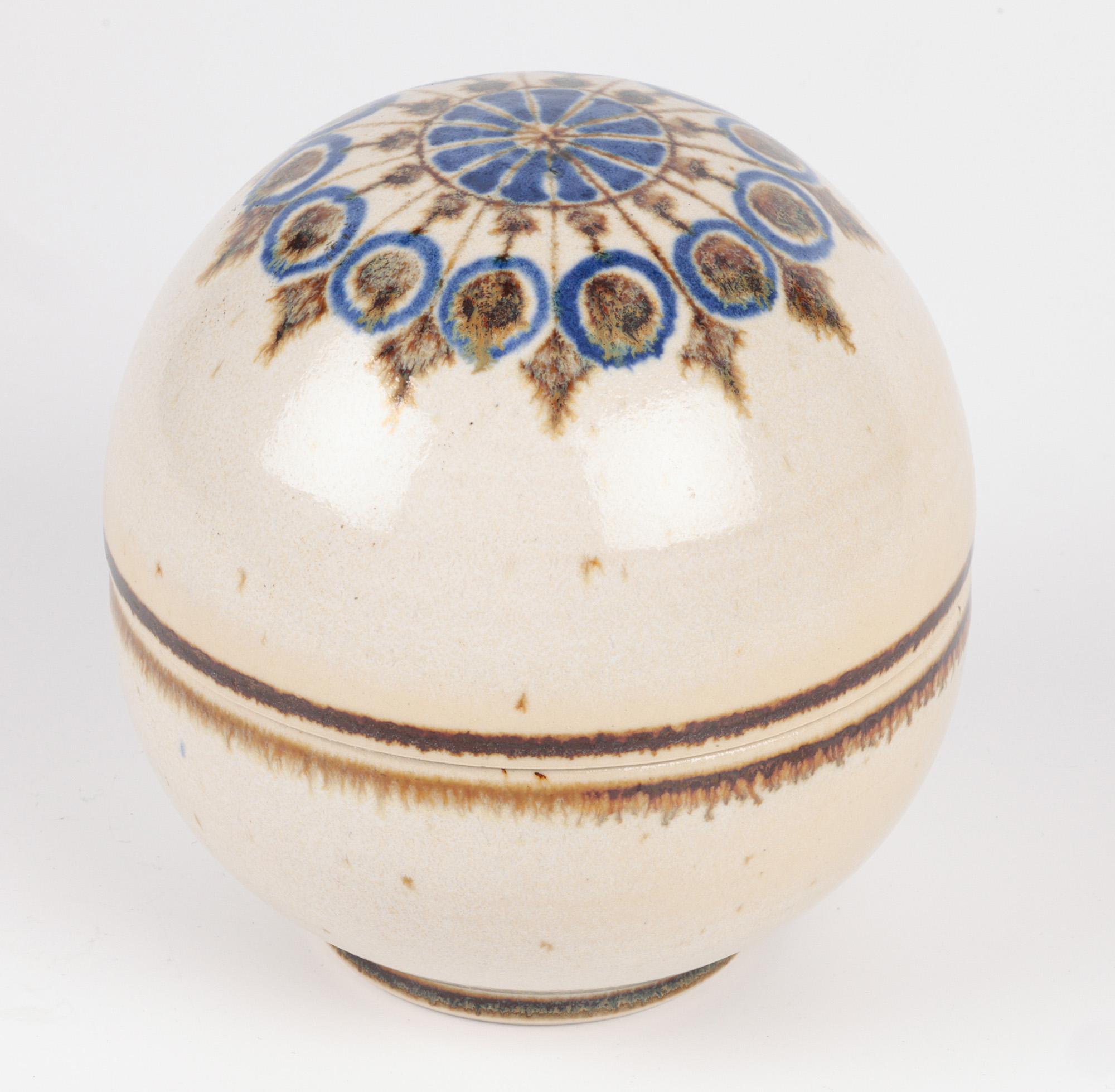 Marianne Stark For Michael Andersen Danish Studio Pottery Lidded Pot For Sale 4