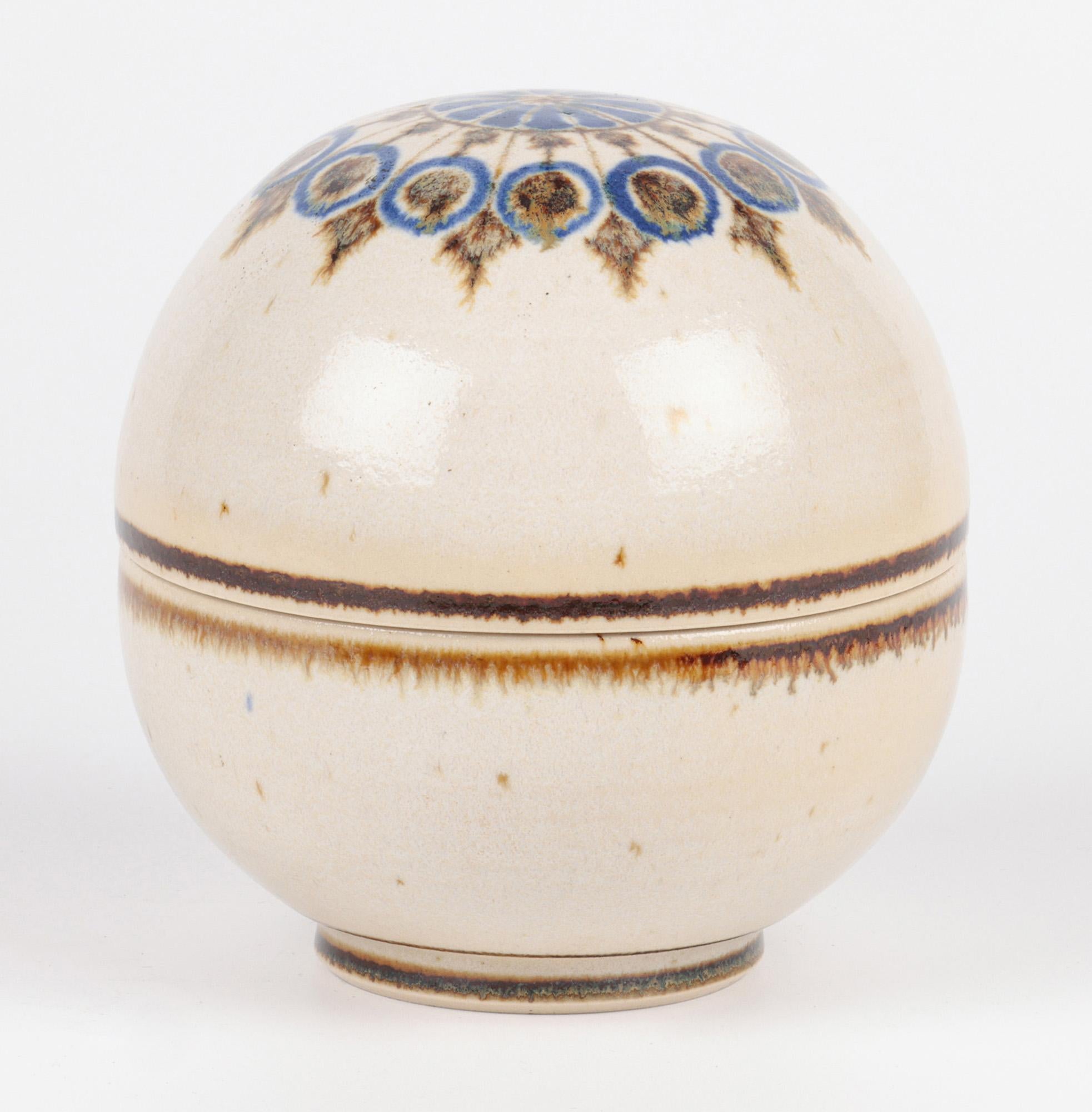Marianne Stark For Michael Andersen Danish Studio Pottery Lidded Pot For Sale 13