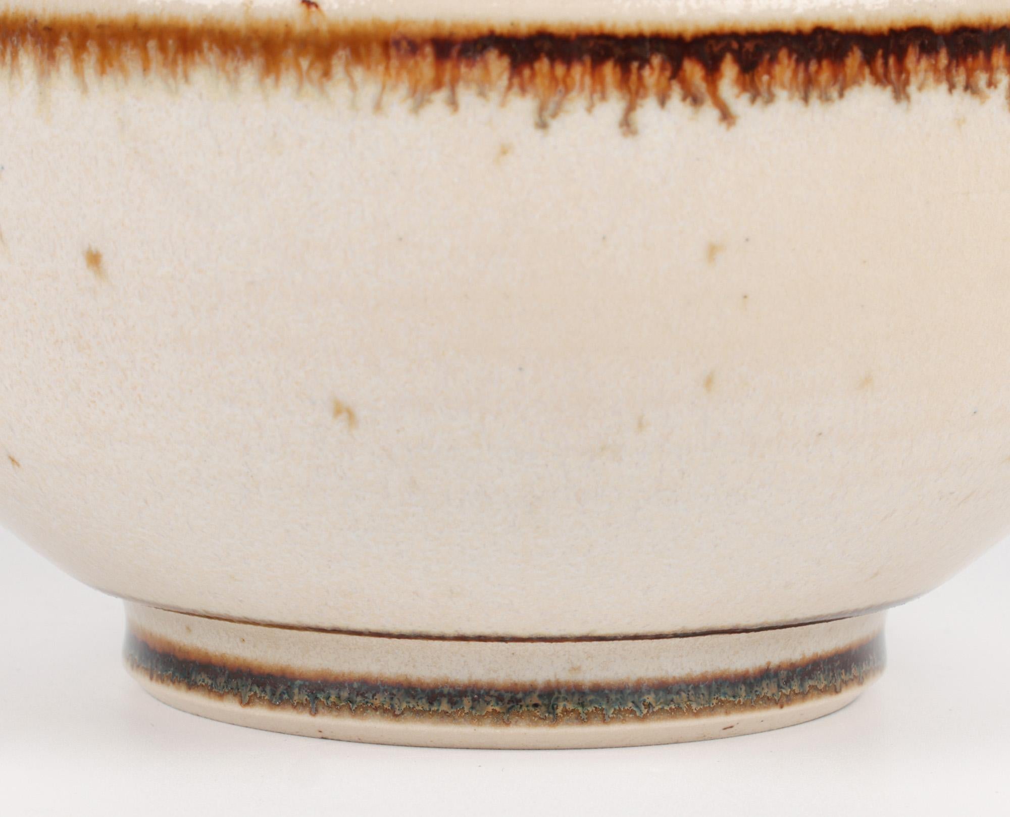Glazed Marianne Stark For Michael Andersen Danish Studio Pottery Lidded Pot For Sale