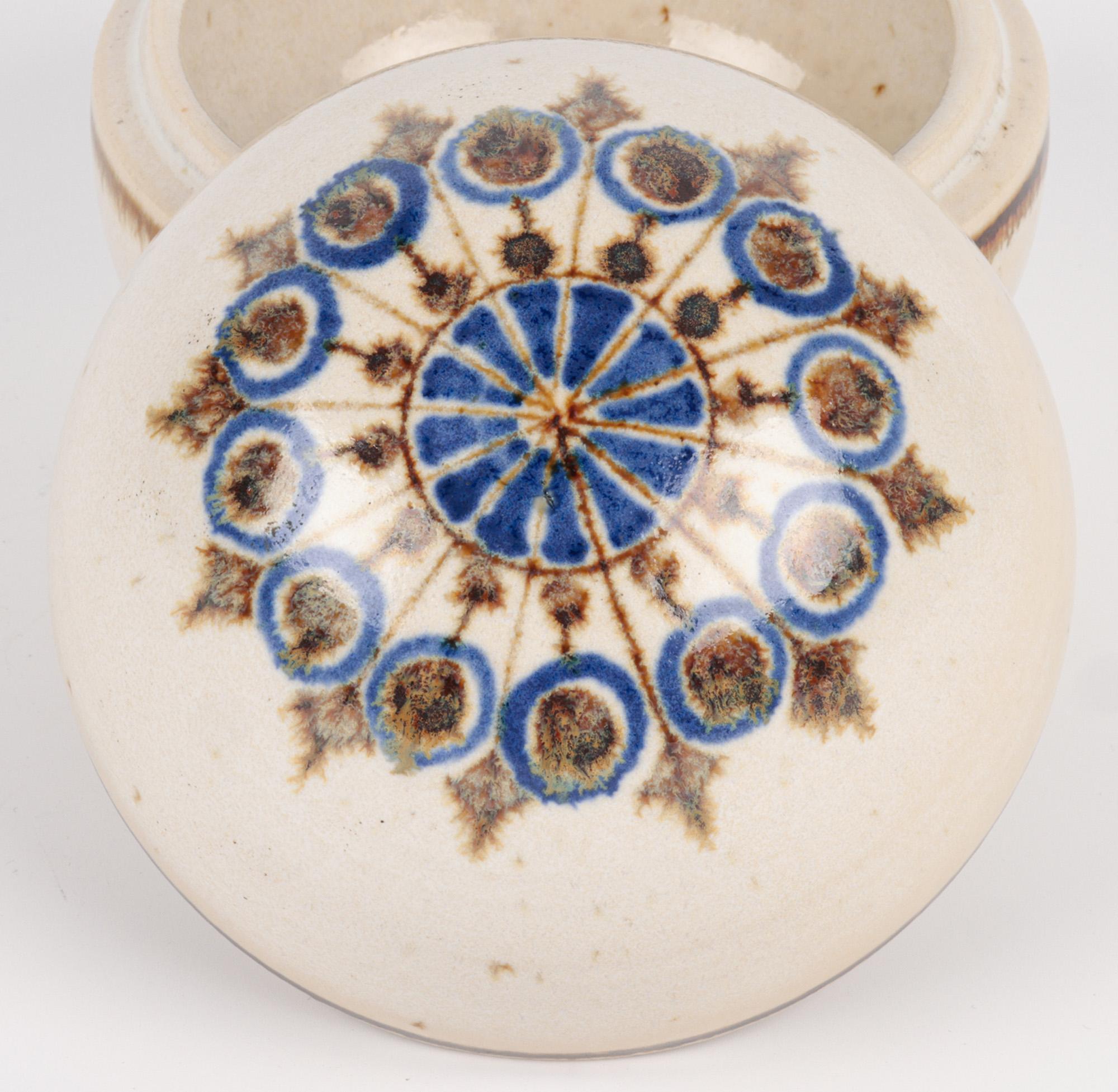 Marianne Stark For Michael Andersen Danish Studio Pottery Lidded Pot For Sale 2