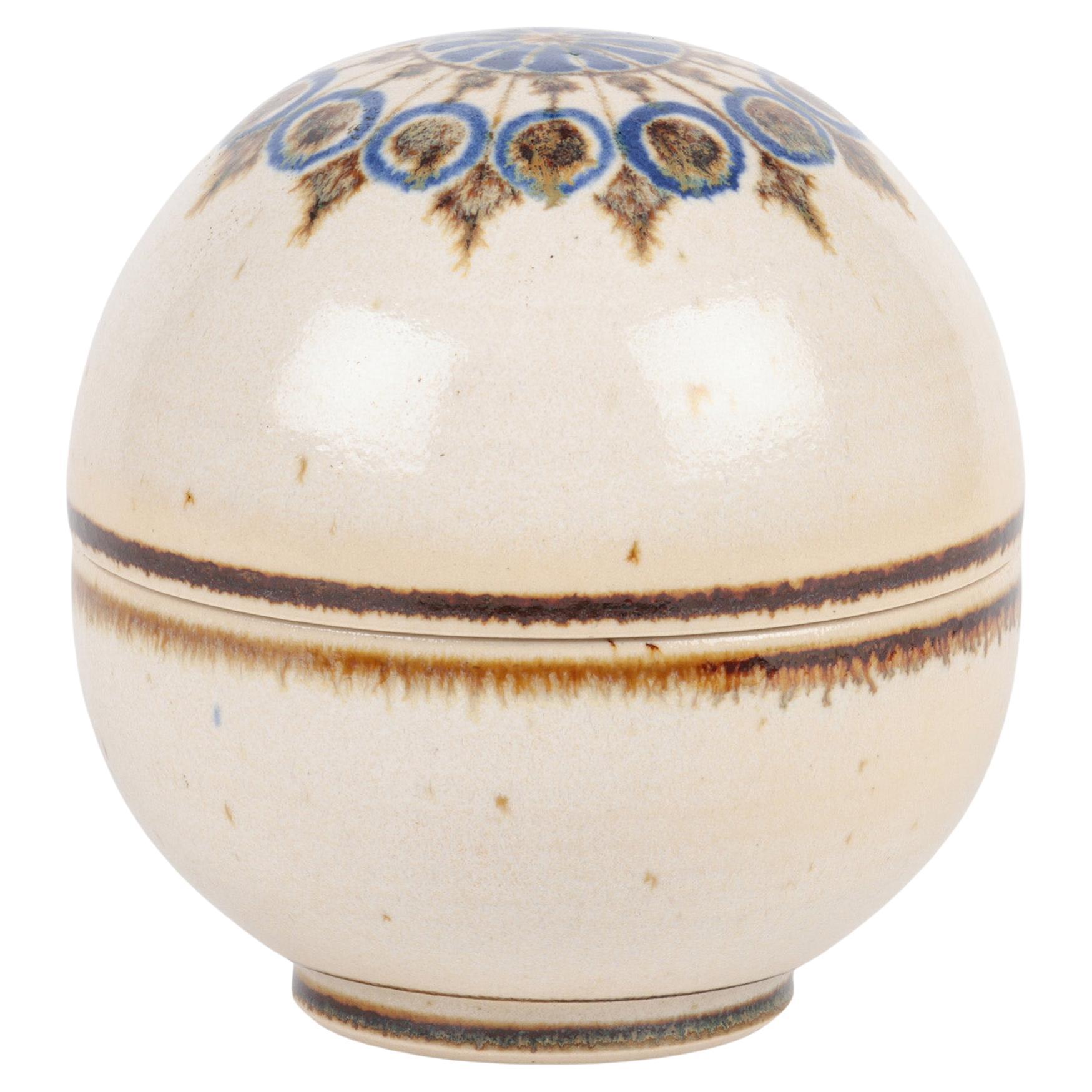 Marianne Stark For Michael Andersen Danish Studio Pottery Pot à couvercle