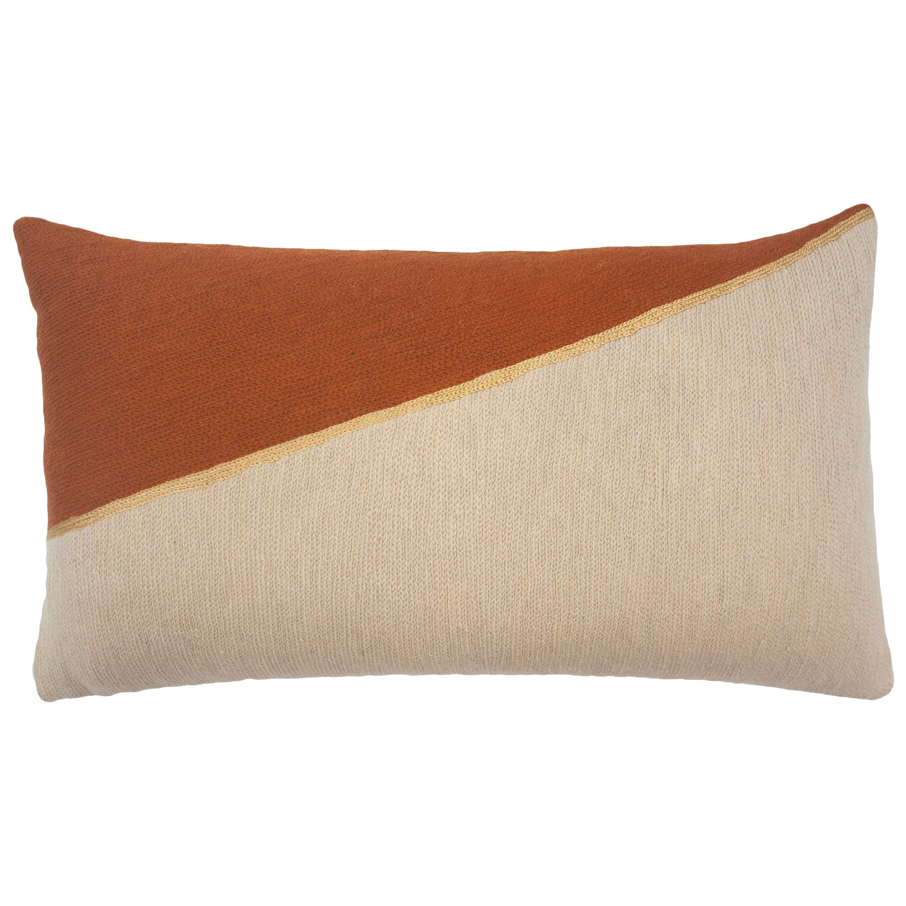 Geometric Maya Triangles Modern Throw Pillow Cover For Sale at 1stDibs