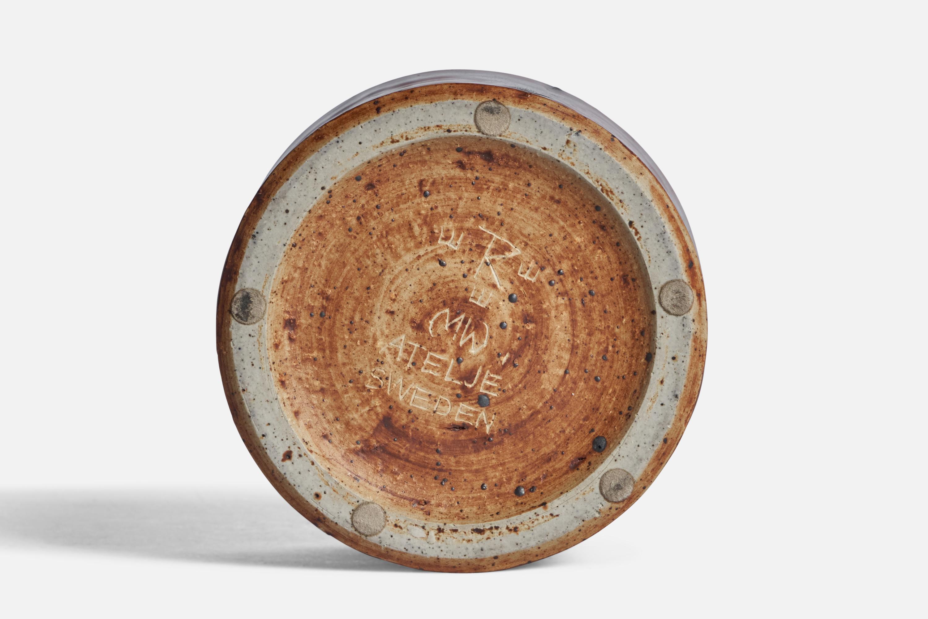 Mid-20th Century Marianne Westman, Bowl, Stoneware, Sweden, 1950s For Sale