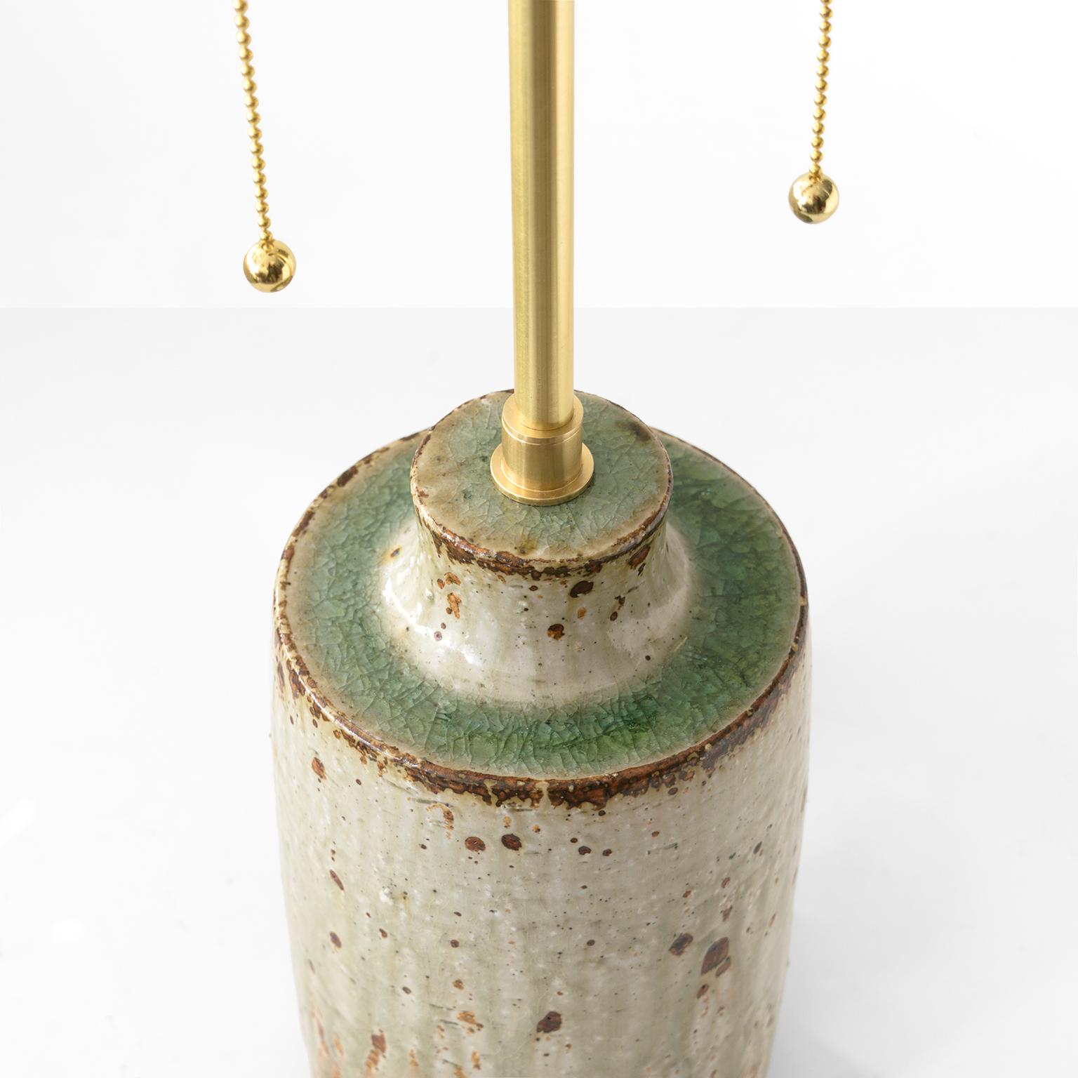 Hand-Crafted Marianne Westman ceramic Rorstrand Studio lamp, Sweden 1960 For Sale