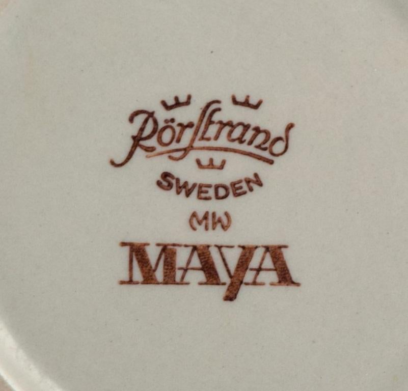 Vernissé Marianne Westman pour Rörstrand. « Maya », une théière et un crémier.  en vente