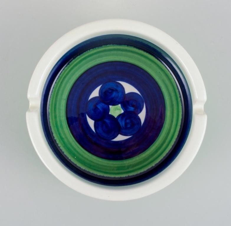Scandinavian Modern Marianne Westman for Rörstrand. Piggelin ceramic bowl in retro design. 1970s.  For Sale
