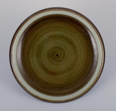 Marianne Westman for Rörstrand. Six "Maya" stoneware plates. 1970s