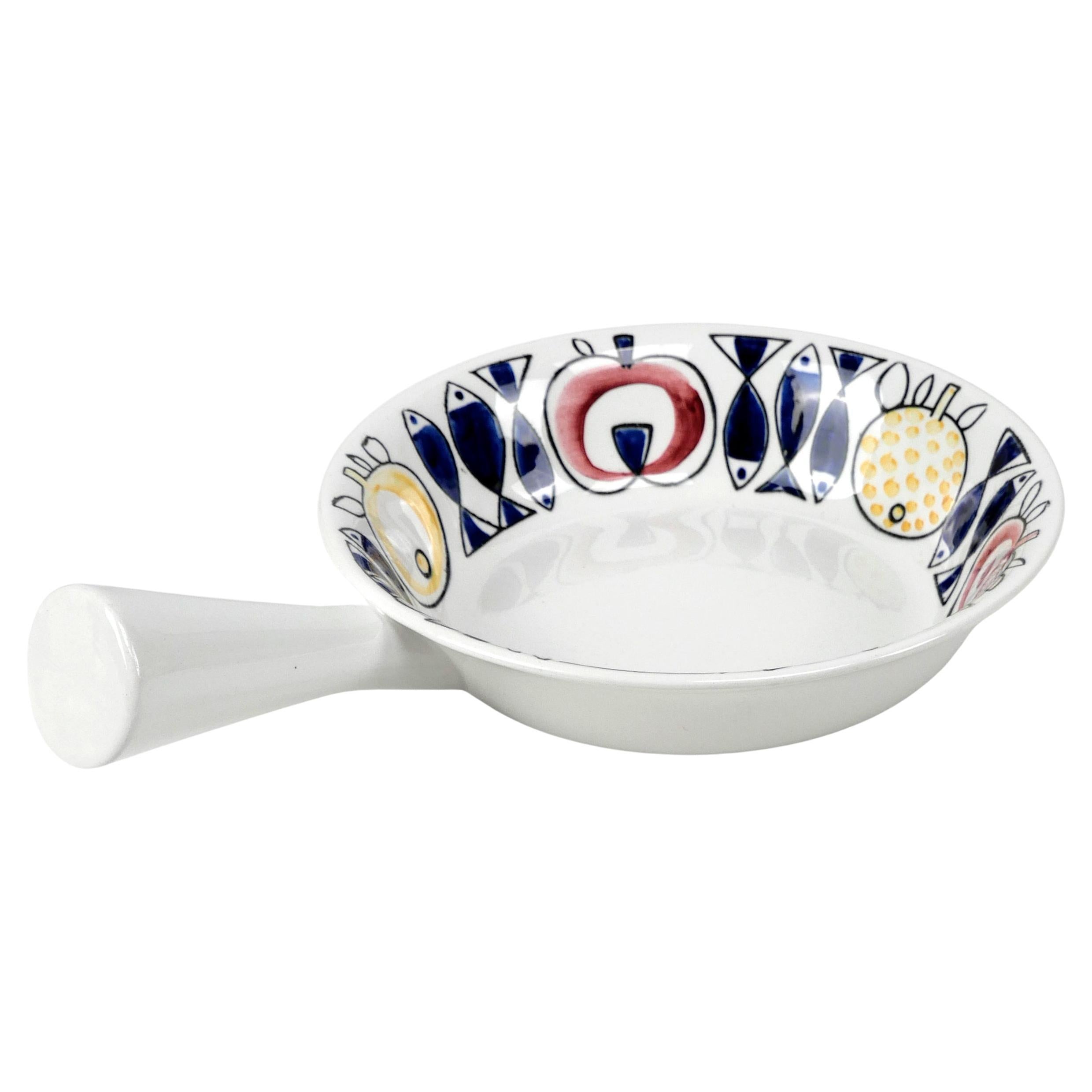 Marianne Westman, Rörstrand
Pomona
no.13 ceramic pan with handle, Sweden, 1957