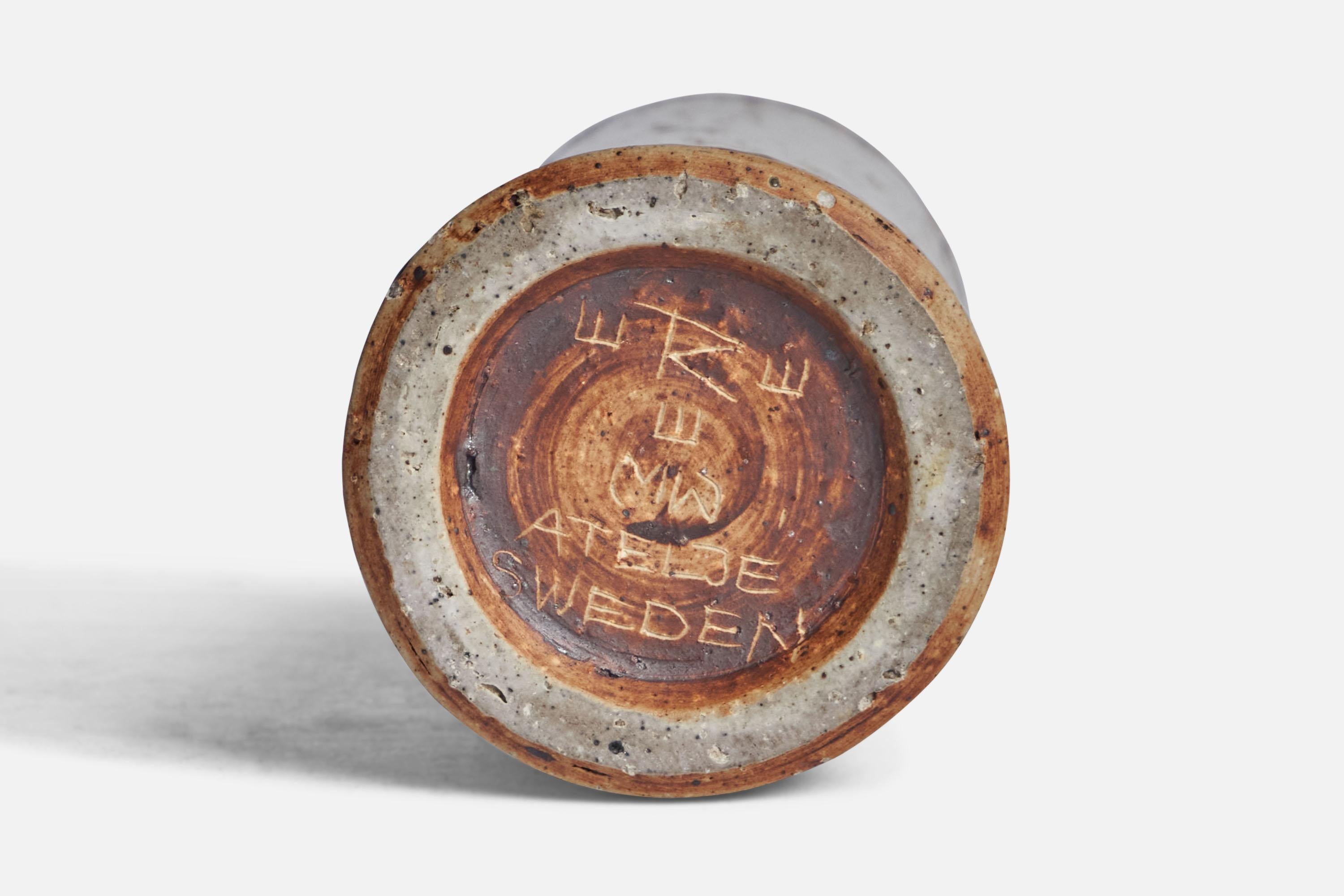 Milieu du XXe siècle Marianne Westman, Vase, grès, Suède, années 1960 en vente