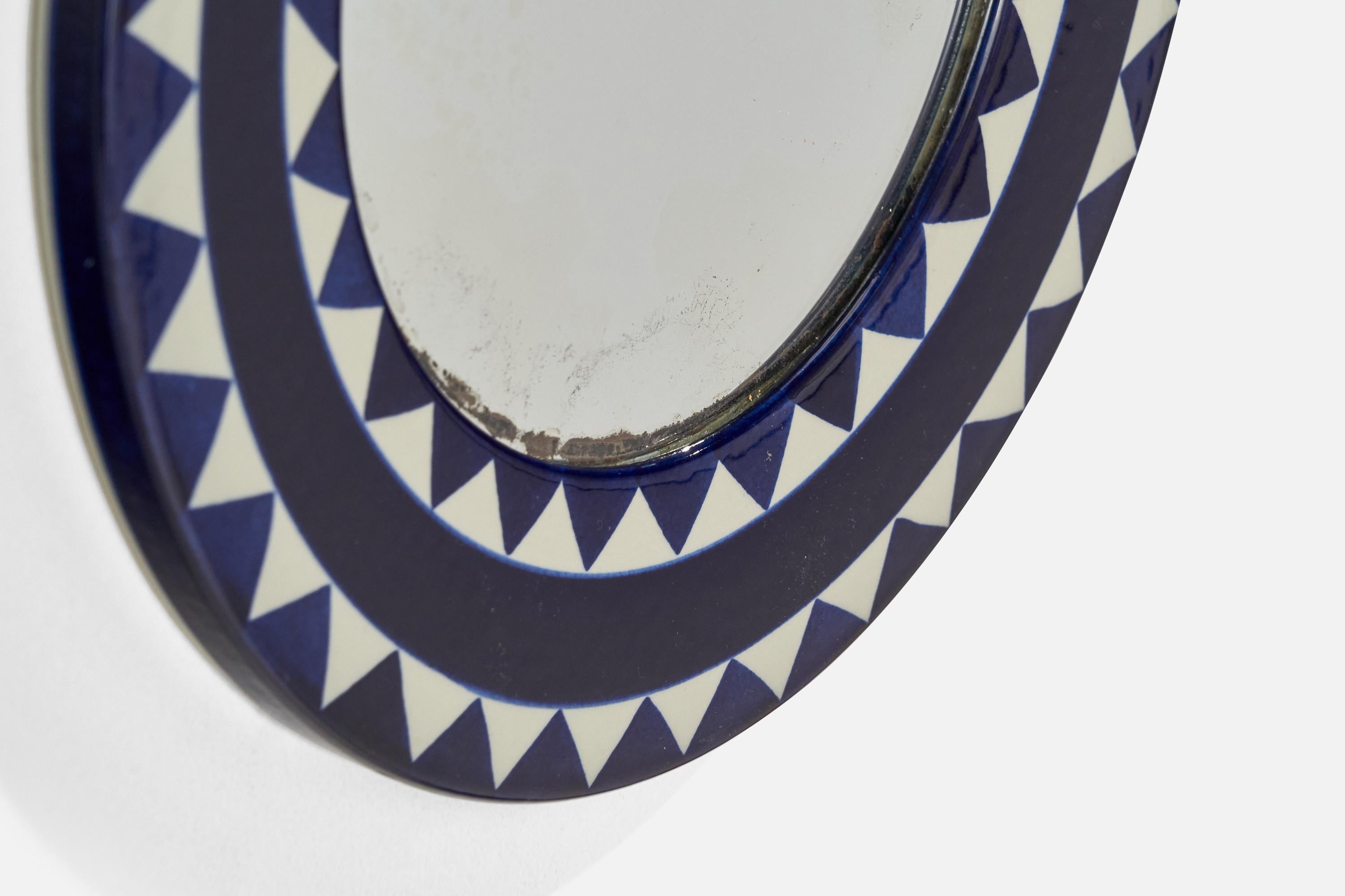 Marianne Westman, Wall Mirror, Ceramic, Sweden, 1960s For Sale 1