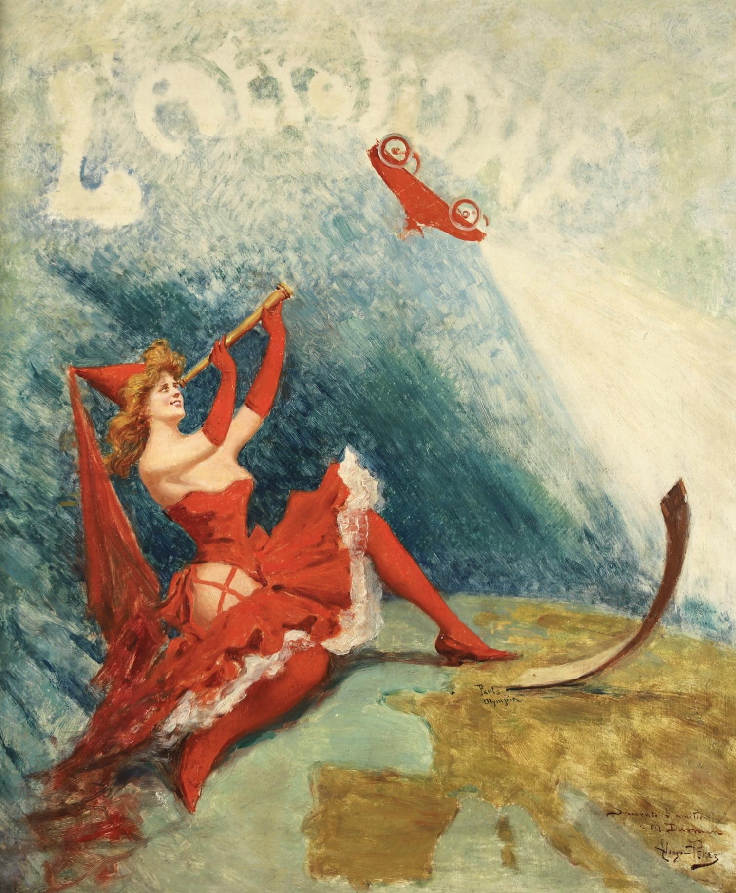 Diseño de cartel - Bugatti - Óleo figurativo romántico de Mariano Alonso Perez 6