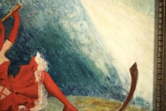 Diseño de cartel - Bugatti - Óleo figurativo romántico de Mariano Alonso Perez