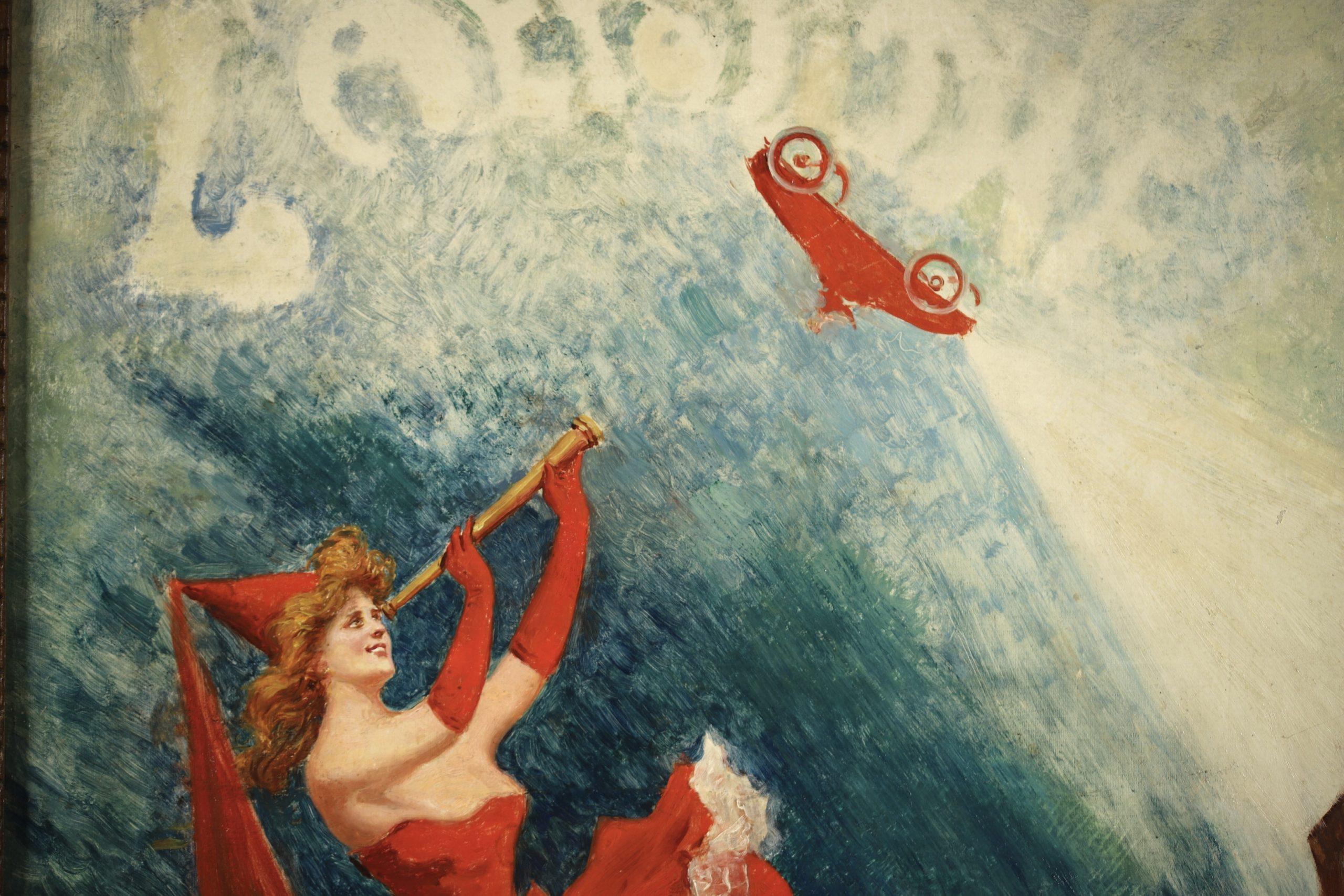 Diseño de cartel - Bugatti - Óleo figurativo romántico de Mariano Alonso Perez 4