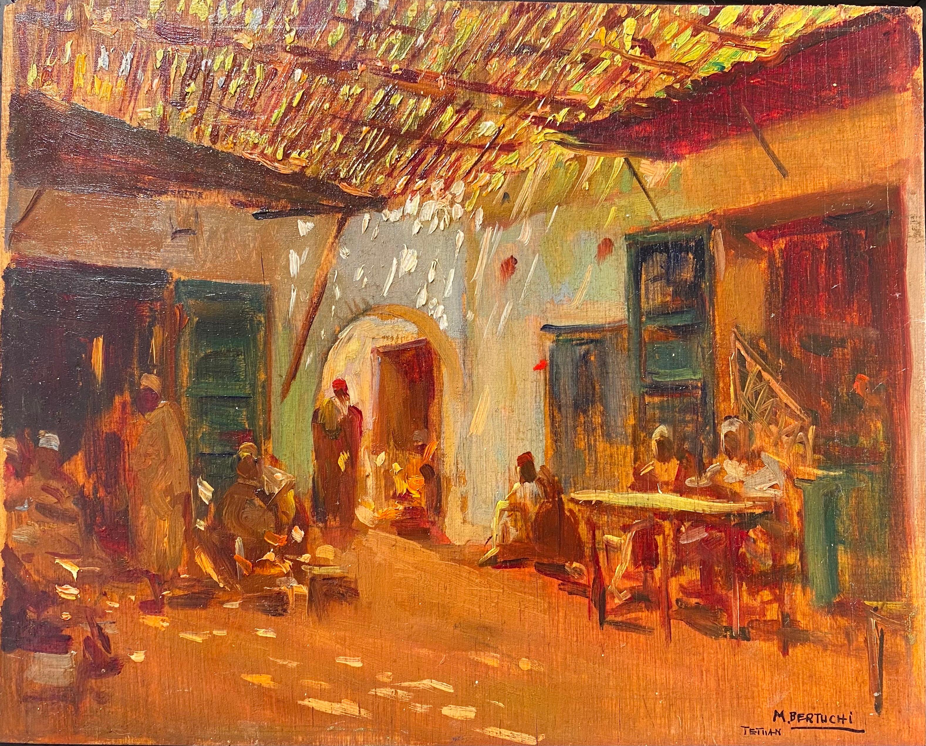 Zoco Marroquí  - Painting by Mariano Bertuchi 