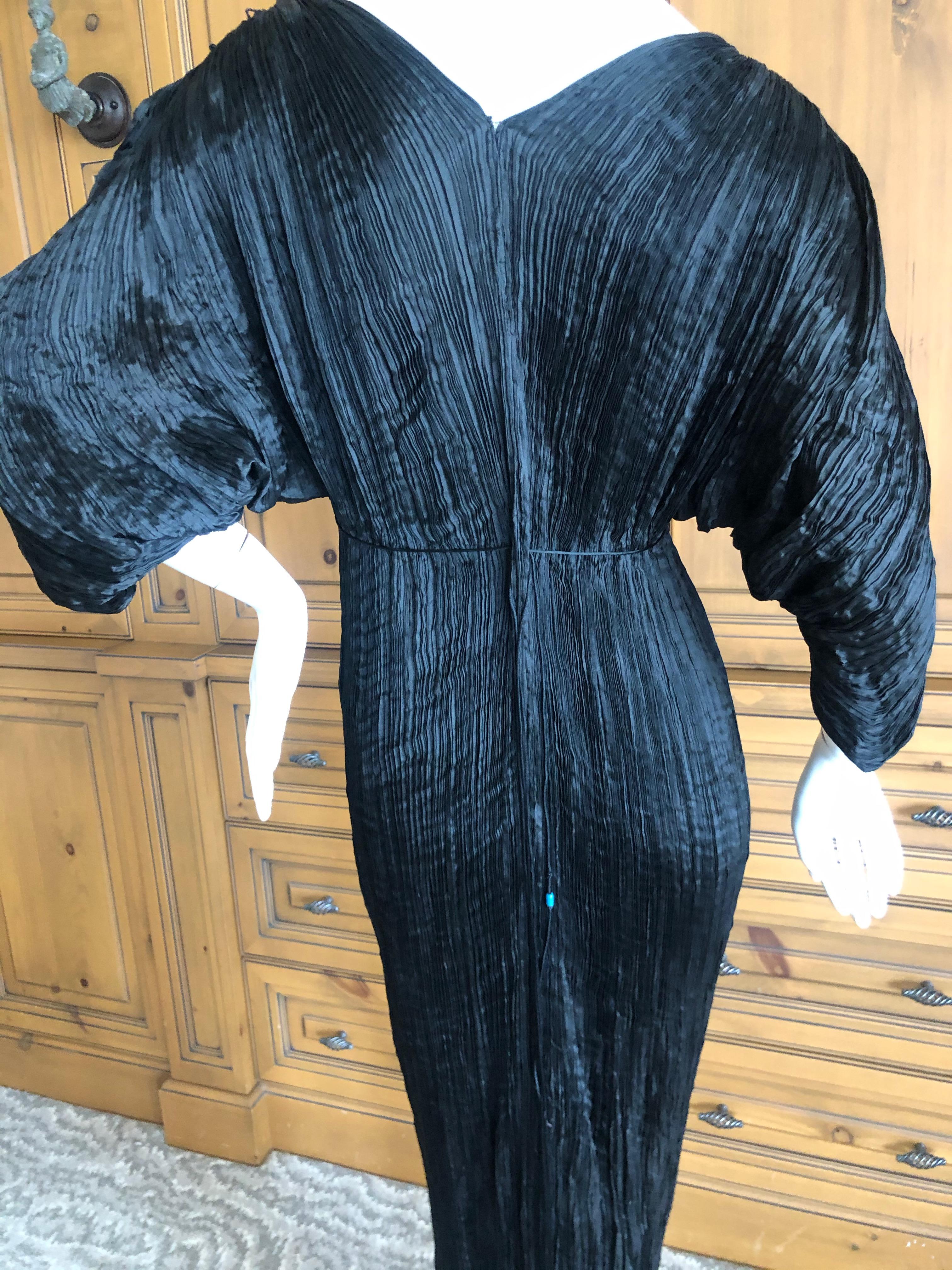 Mariano Fortuny Attributed Black Delphos Dress 1