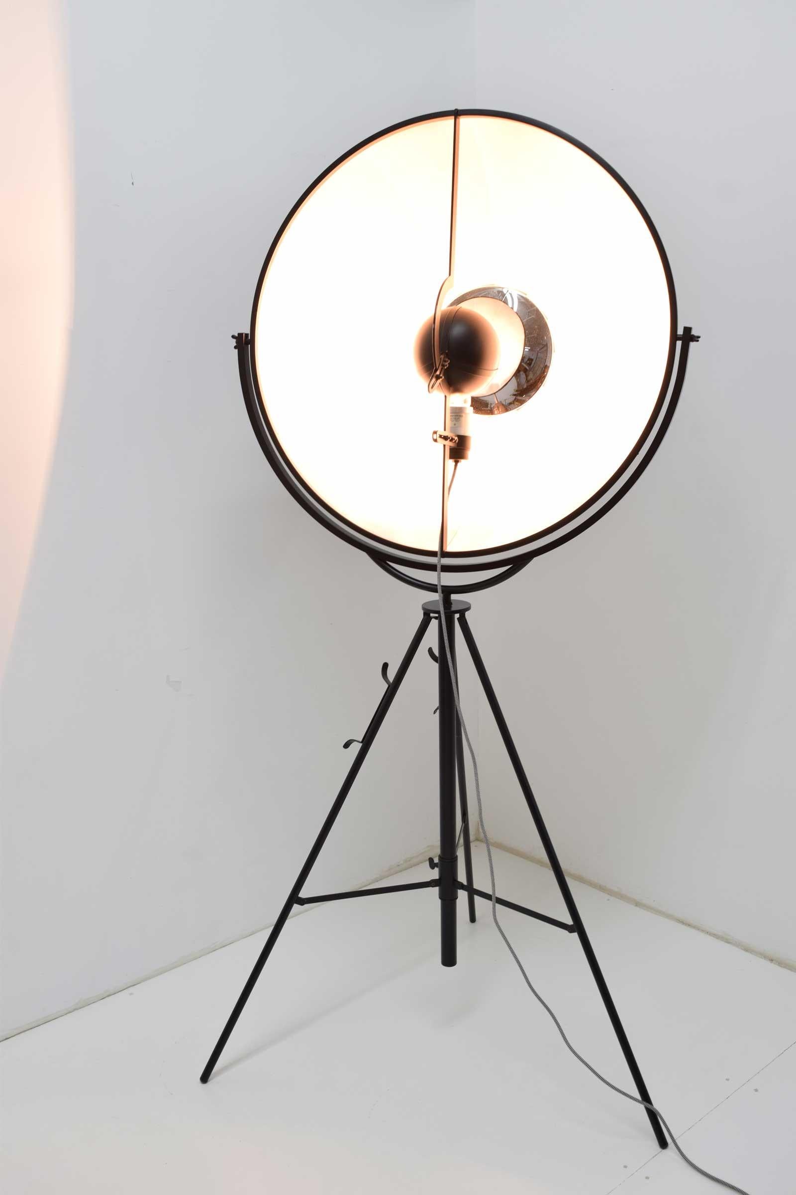 Mariano Fortuny pour Palluco Italia, lampe de photographe en noir d'origine en vente 3