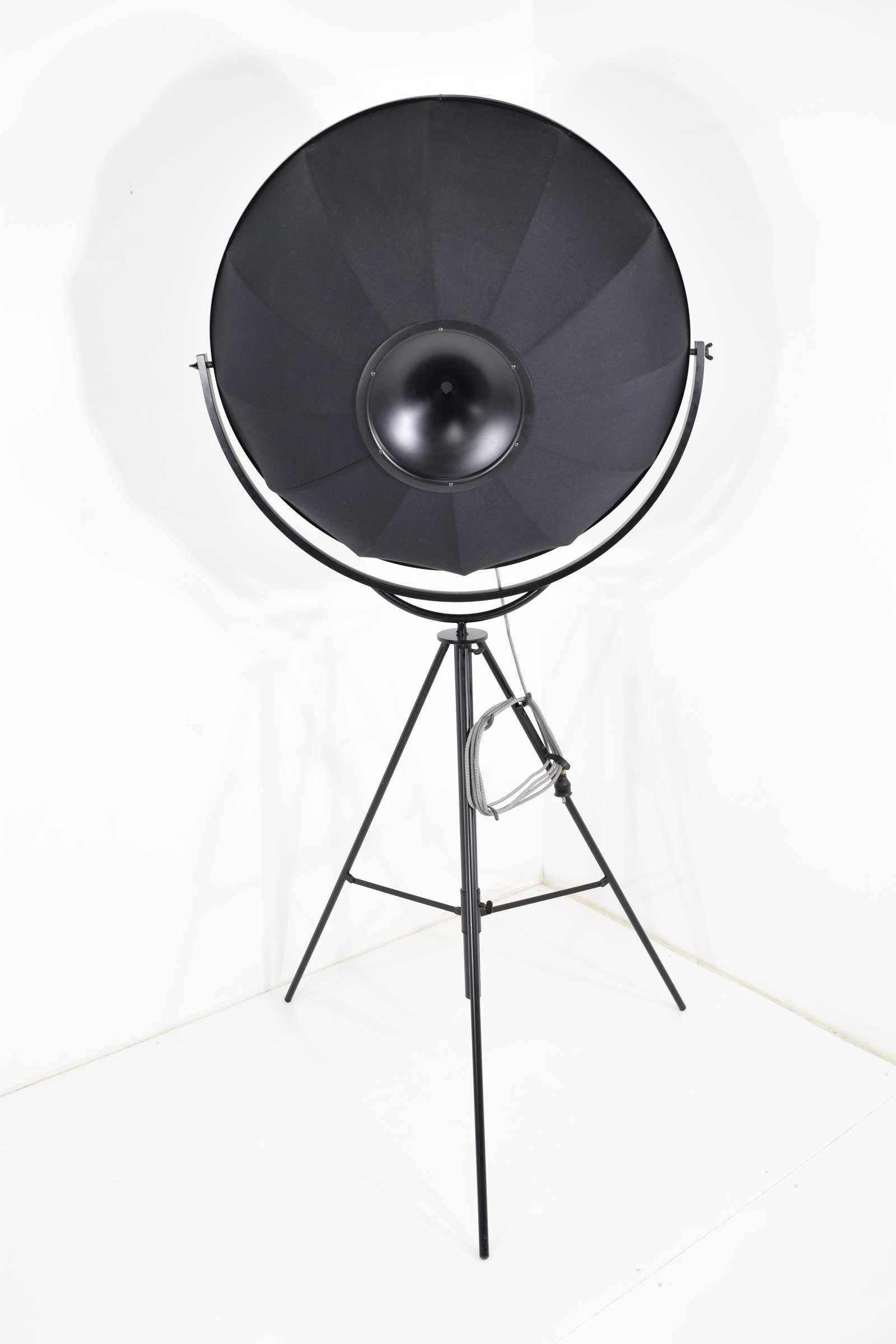 Mariano Fortuny for Palluco Italia, Photographer Lamp in Original Black In Good Condition For Sale In Dallas, TX