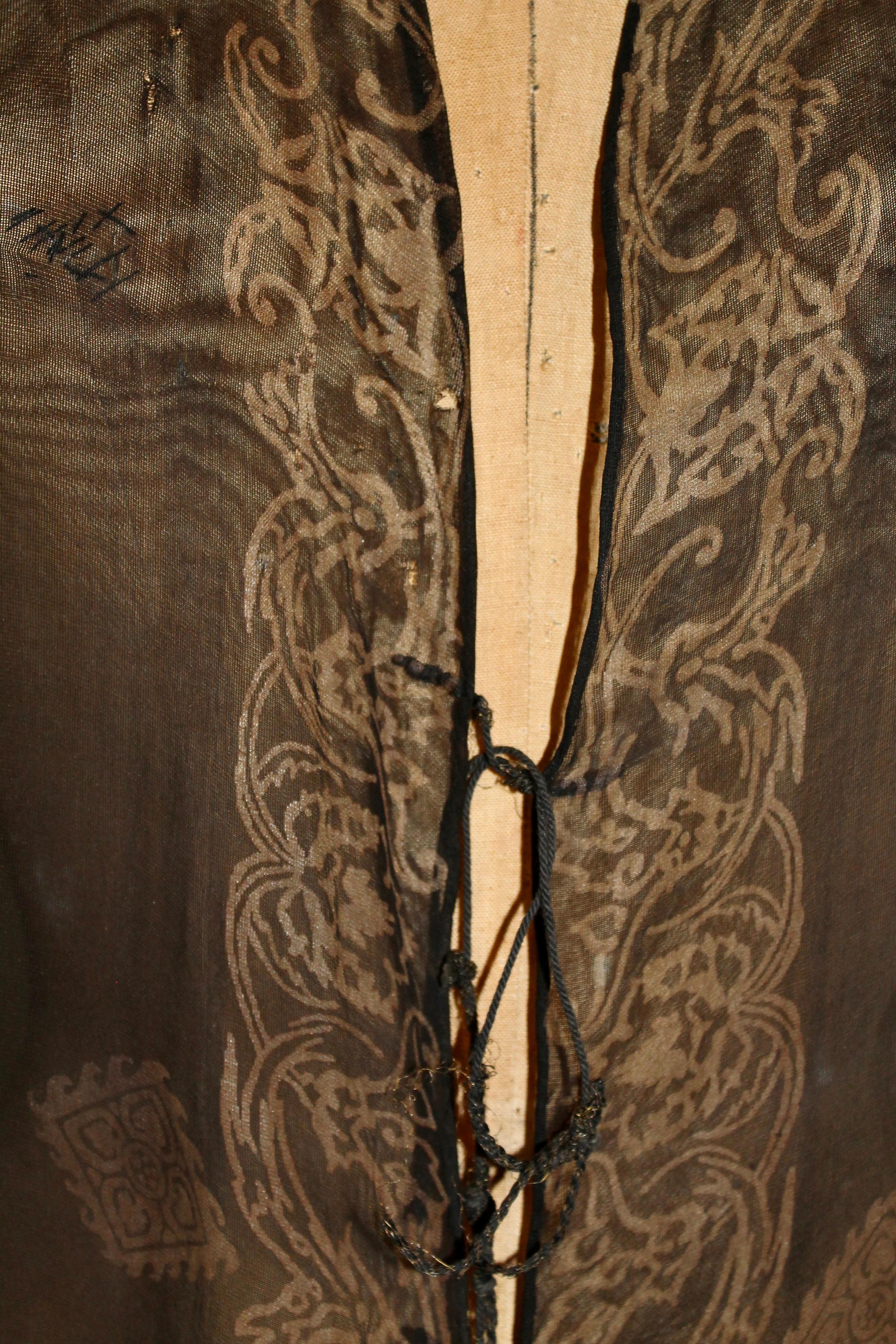 Mariano Fortuny Gauze Sleeveless Coat Vest For Sale 12