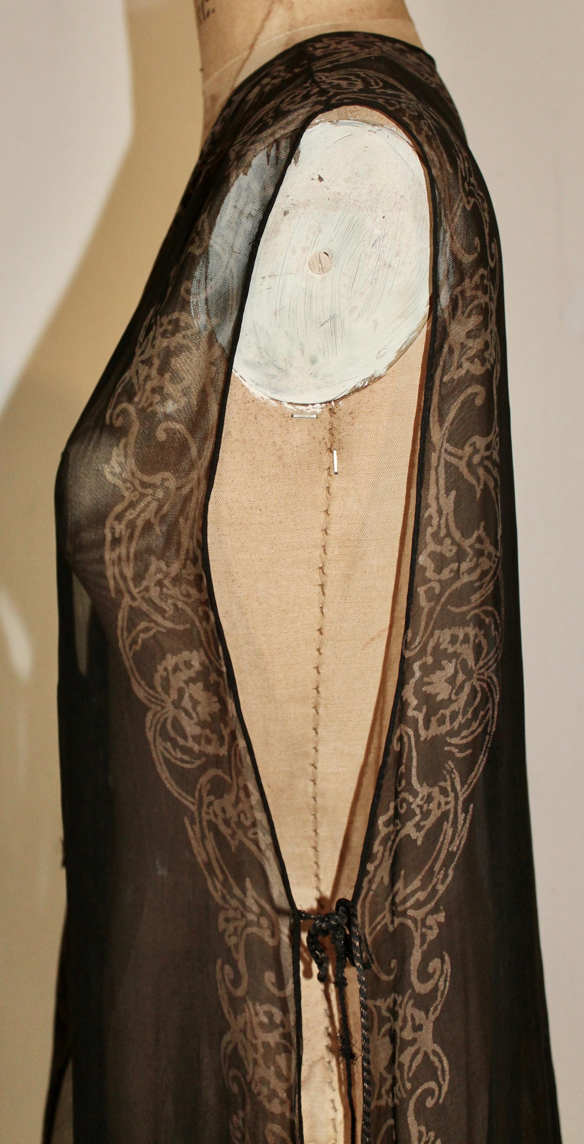 Mariano Fortuny Gauze Sleeveless Coat Vest For Sale 13