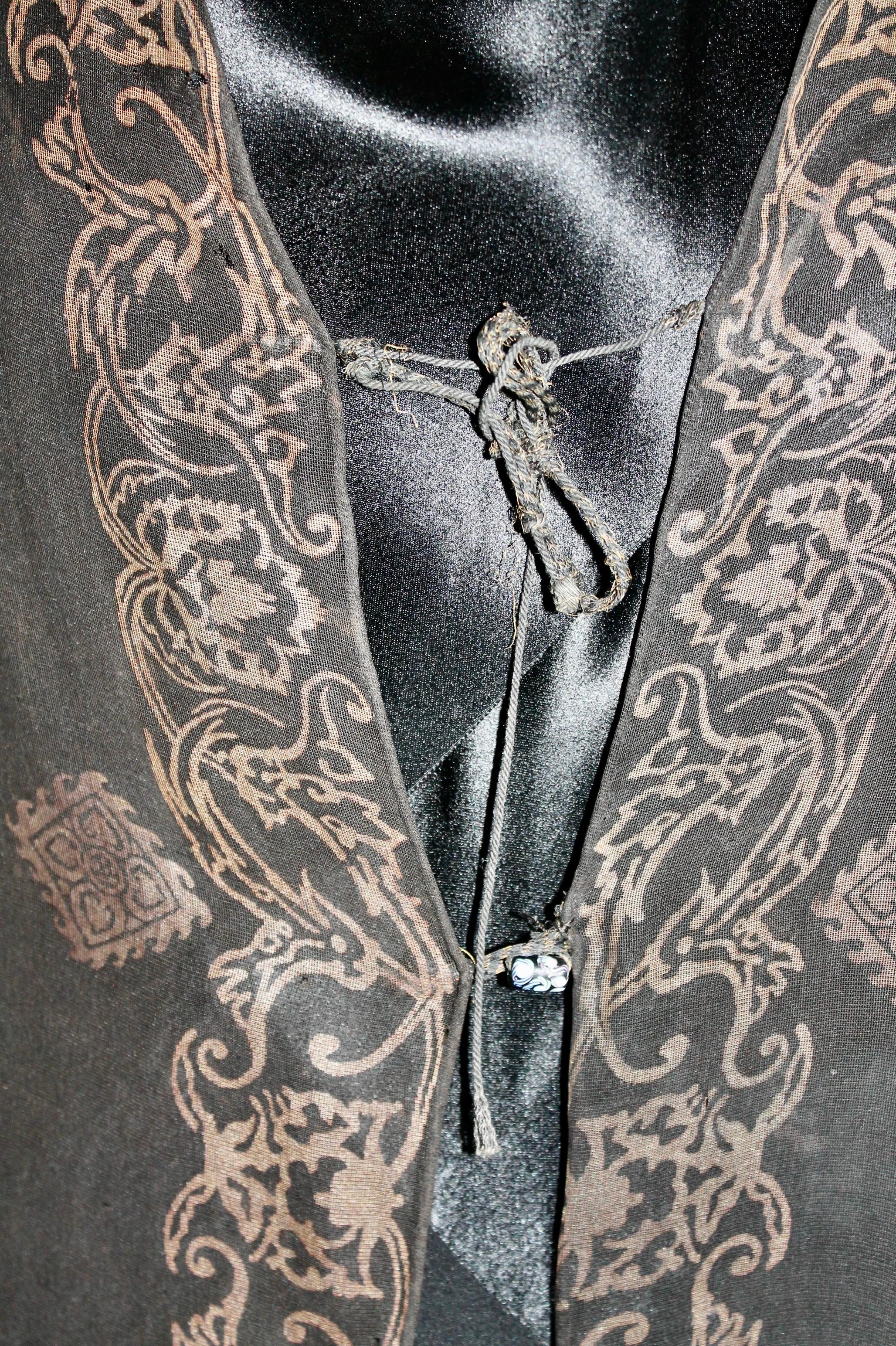 Mariano Fortuny Gauze Sleeveless Coat Vest For Sale 1