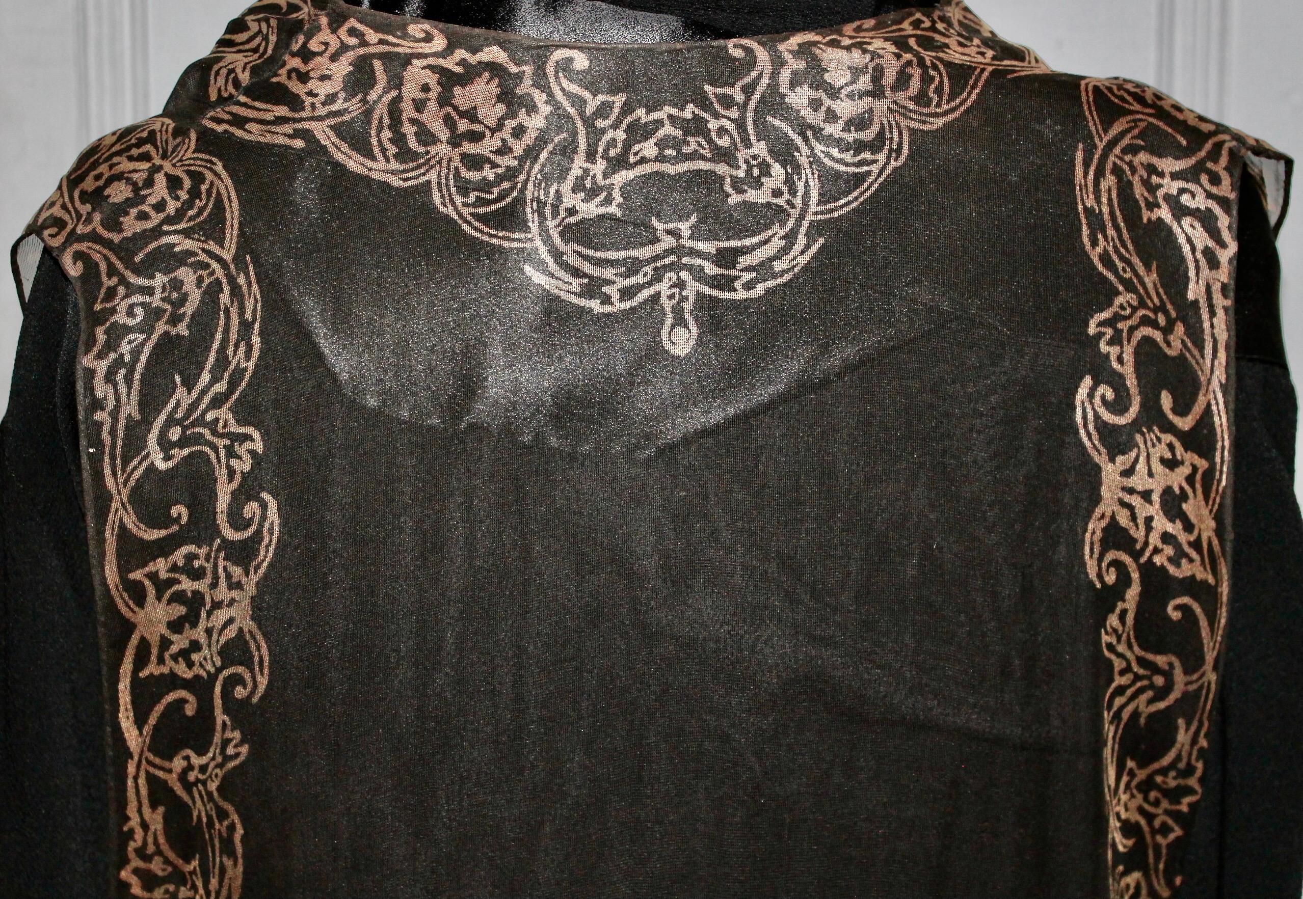 Mariano Fortuny Gauze Sleeveless Coat Vest For Sale 2