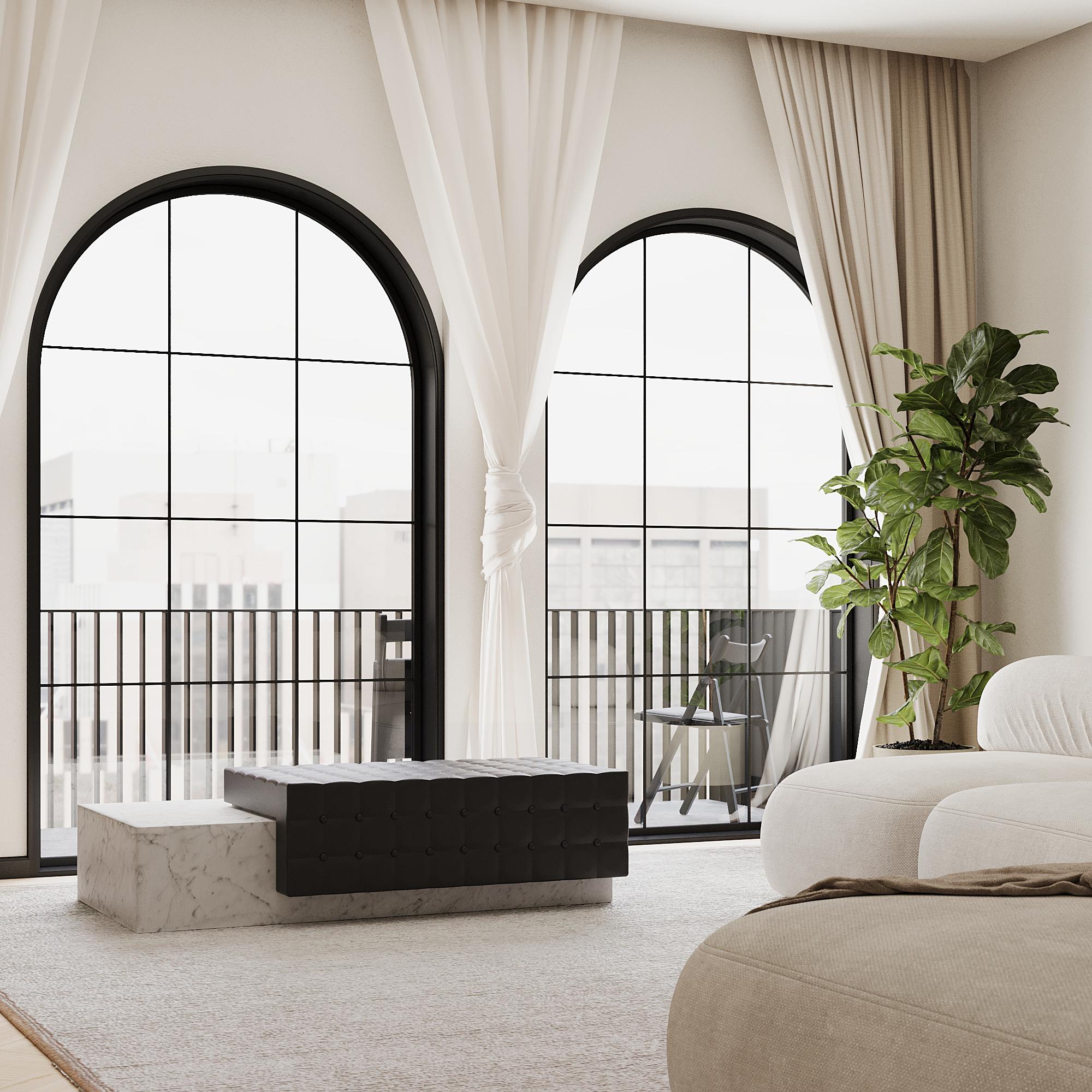 Maribo - Chaise in marmo trapuntata - Black Eagle in vendita 5