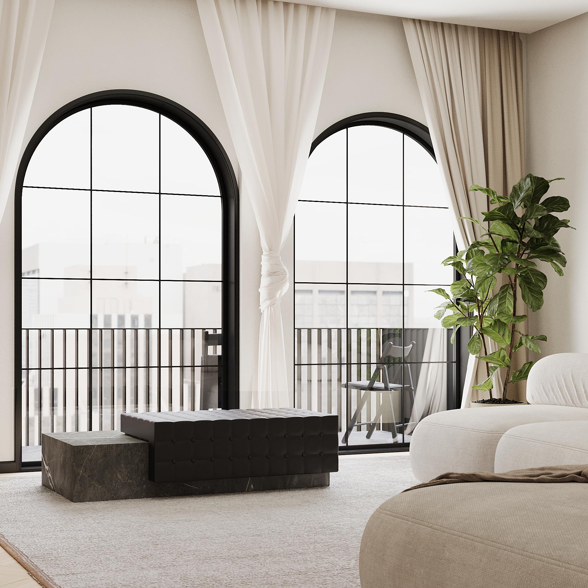 Maribo - Chaise in marmo trapuntata - Black Eagle in vendita 7