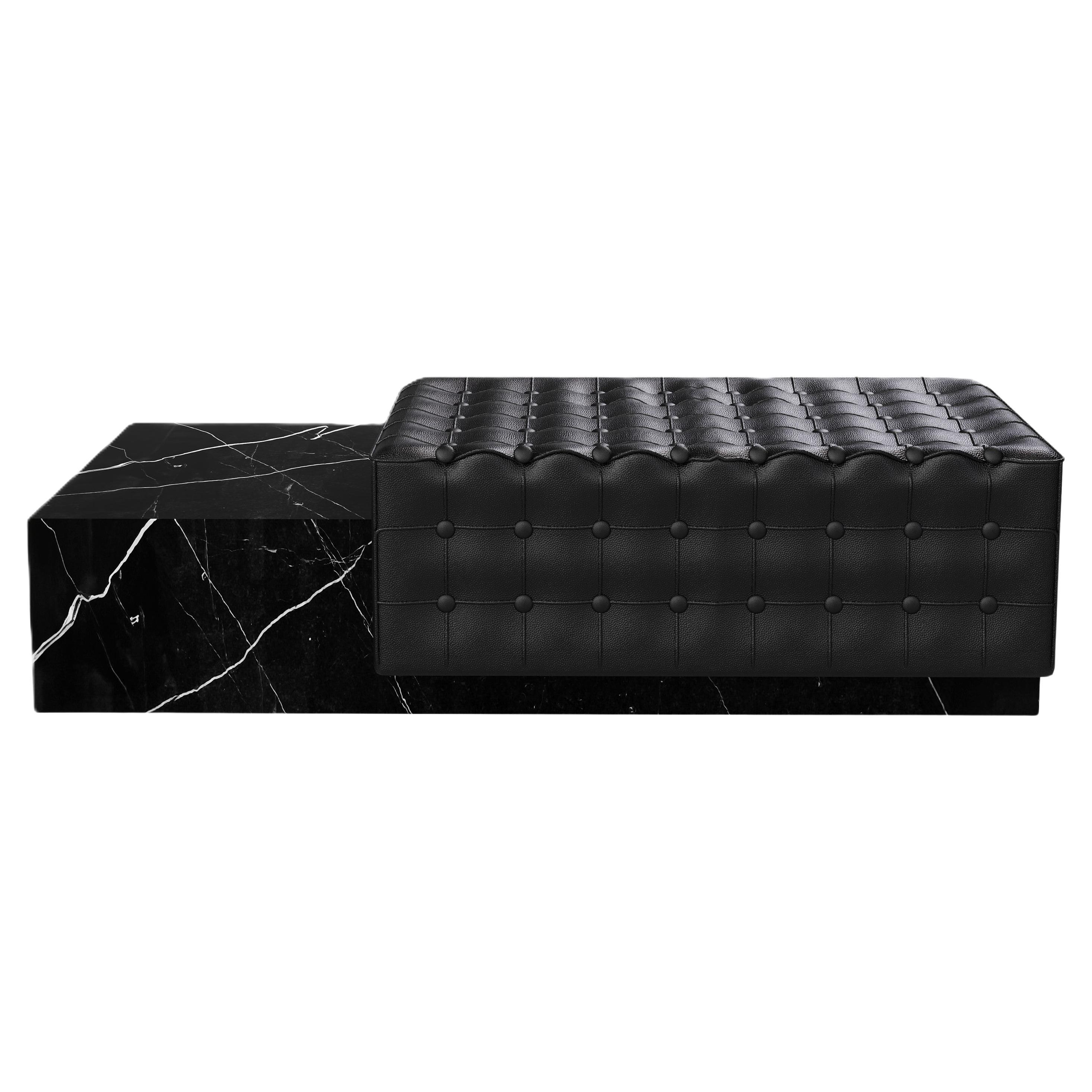 Maribo - Chaise in marmo trapuntata - Black Eagle