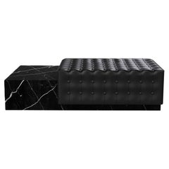Maribo - Chaise en marbre capitonné - Black Eagle