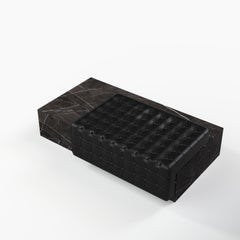 Maribo - Tufted Marble Chaise - Grey Kenzo
