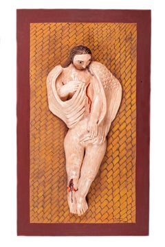 24'' Angel caido Alebrije Sculpture Mexican Folk Art 