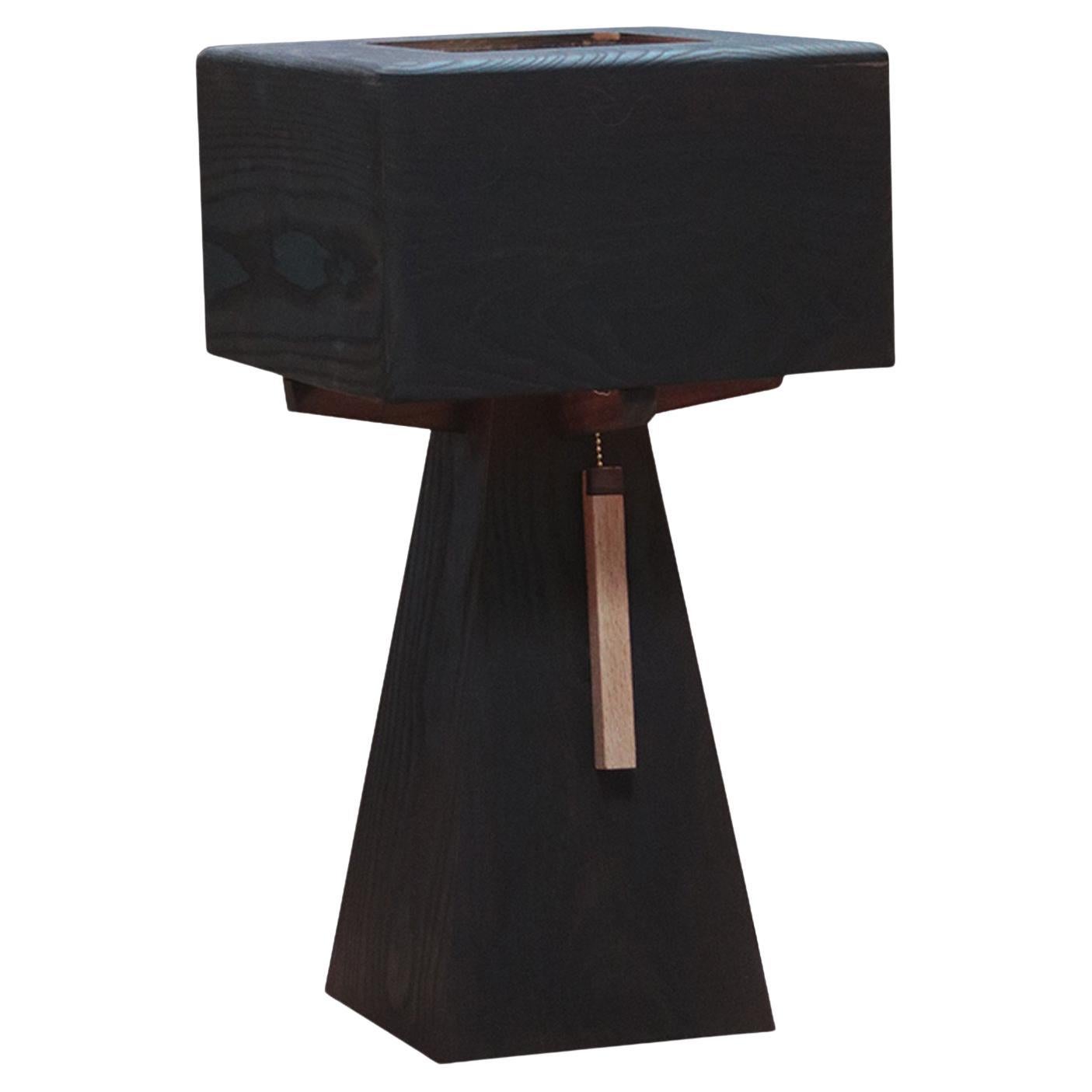 Marici Table Lamp In Roasted Ash Dark Brown Wood