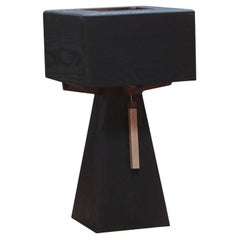 Marici Table Lamp In Roasted Ash Dark Brown Wood