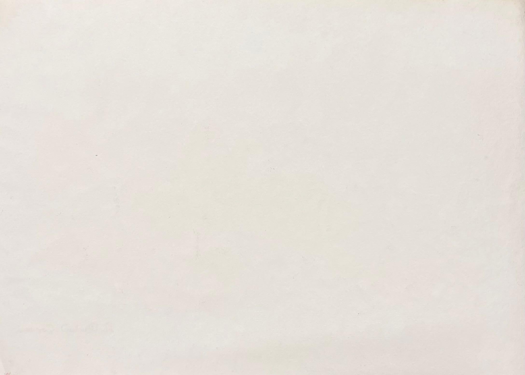 Acquerello floreale impressionista francese dei primi del '900 firmato da Marie Carreau in vendita 2