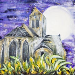 French Contemporary Art by Marie-Anne Decamp - Church Auvers sur Oise, France