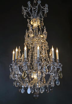 Lustre en cristal de Baccarat "Marie Antoinette", France, vers 1870
