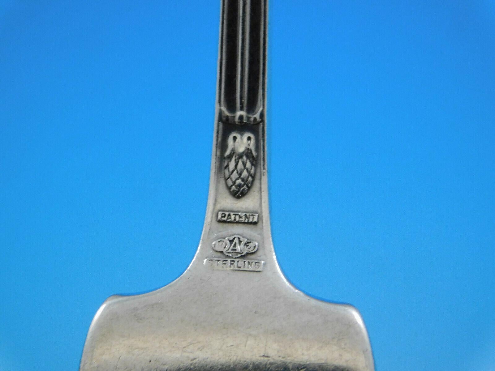 Service de couverts en argent sterling 201 pièces Mono P Marie Antoinette par Alvin en vente 5