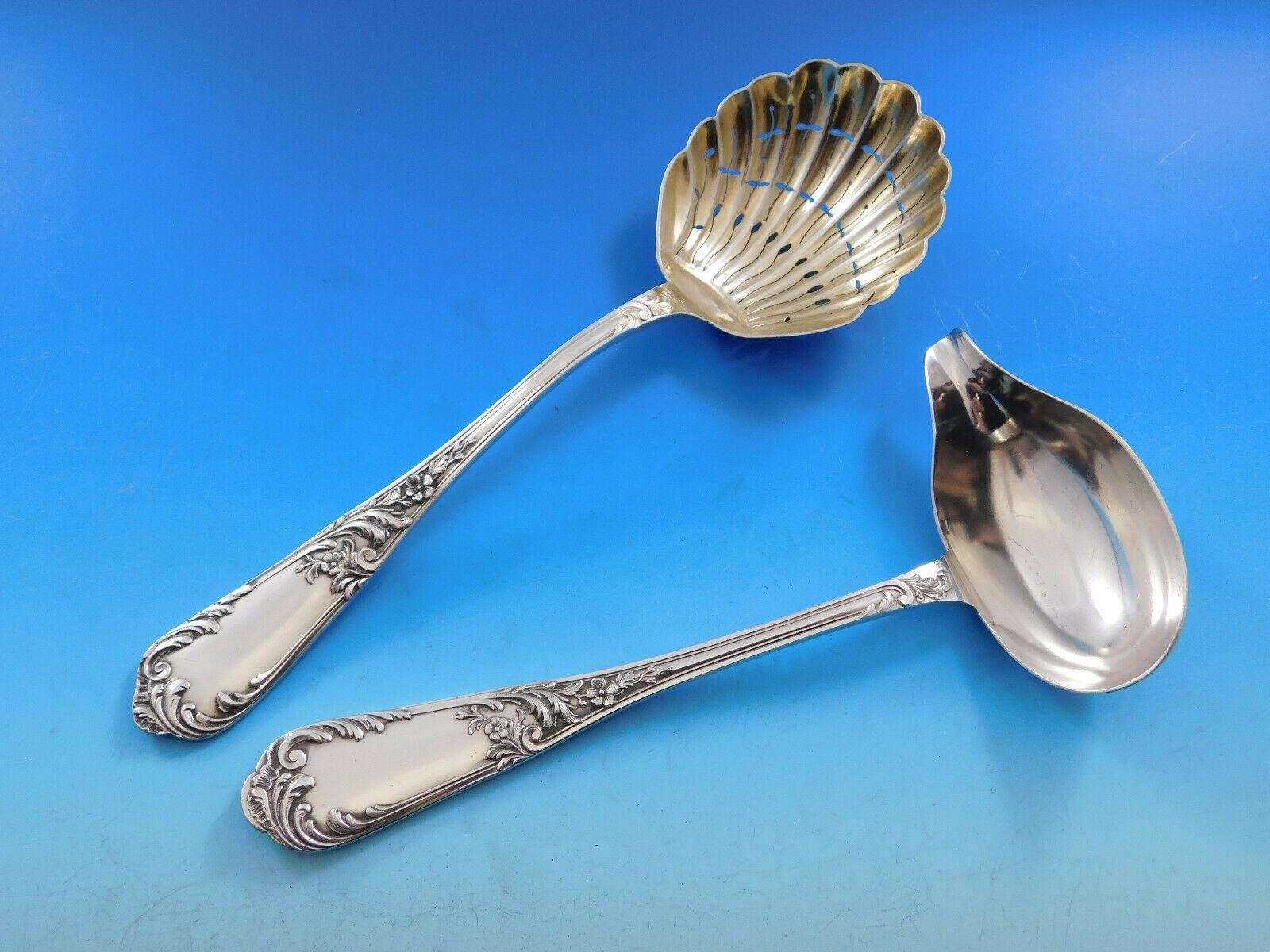 Marie Antoinette by D'enfert French Silverplate Flatware Silverware Service Set For Sale 4