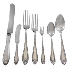 Marie Antoinette by D&H Sterling Silver Flatware Set for 12 Service 90 Pc Dinner