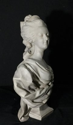 Marie-Antoinette Marble Bust, 20th Century