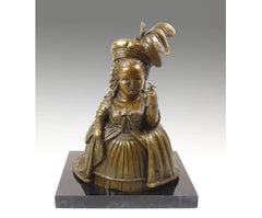Marie Antoinette Sculpture in Bronze, Contemporary Style, 20th Century