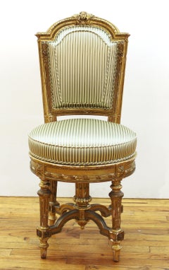 Marie-Antoinette Style Giltwood Boudoir Chair