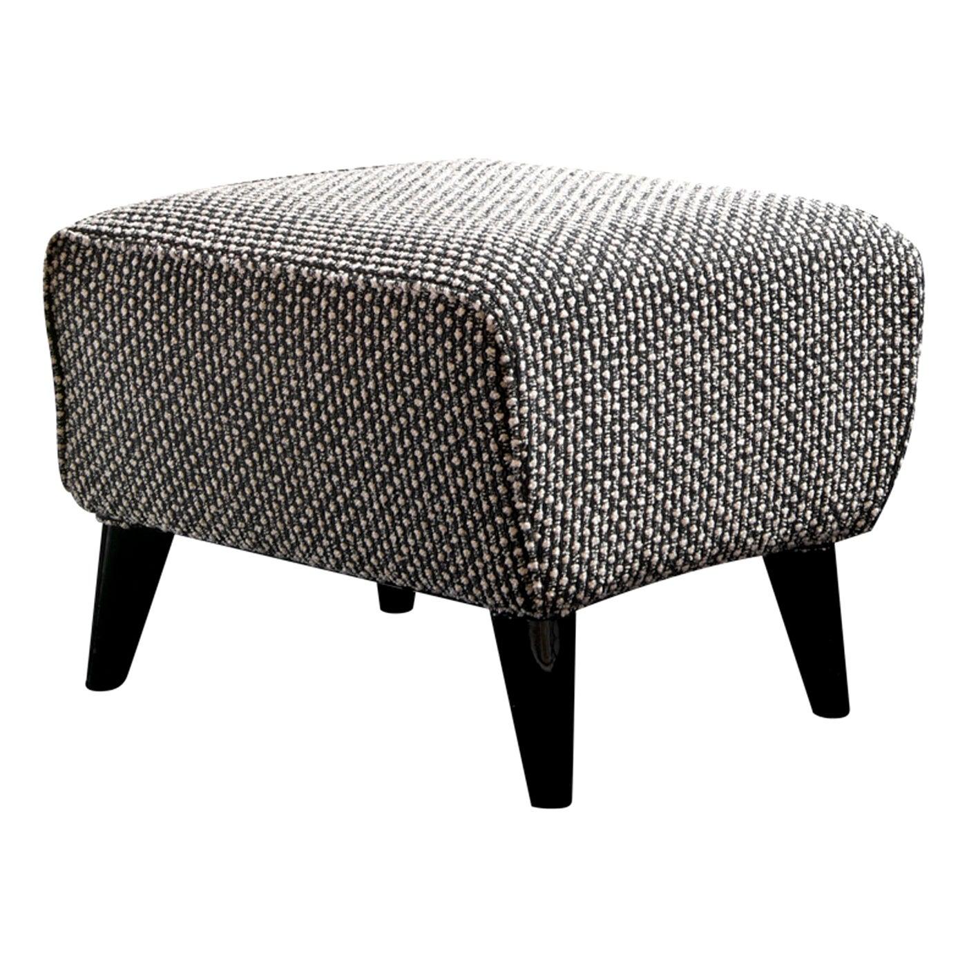 Marie Black and White Pouf by Dom Edizioni For Sale