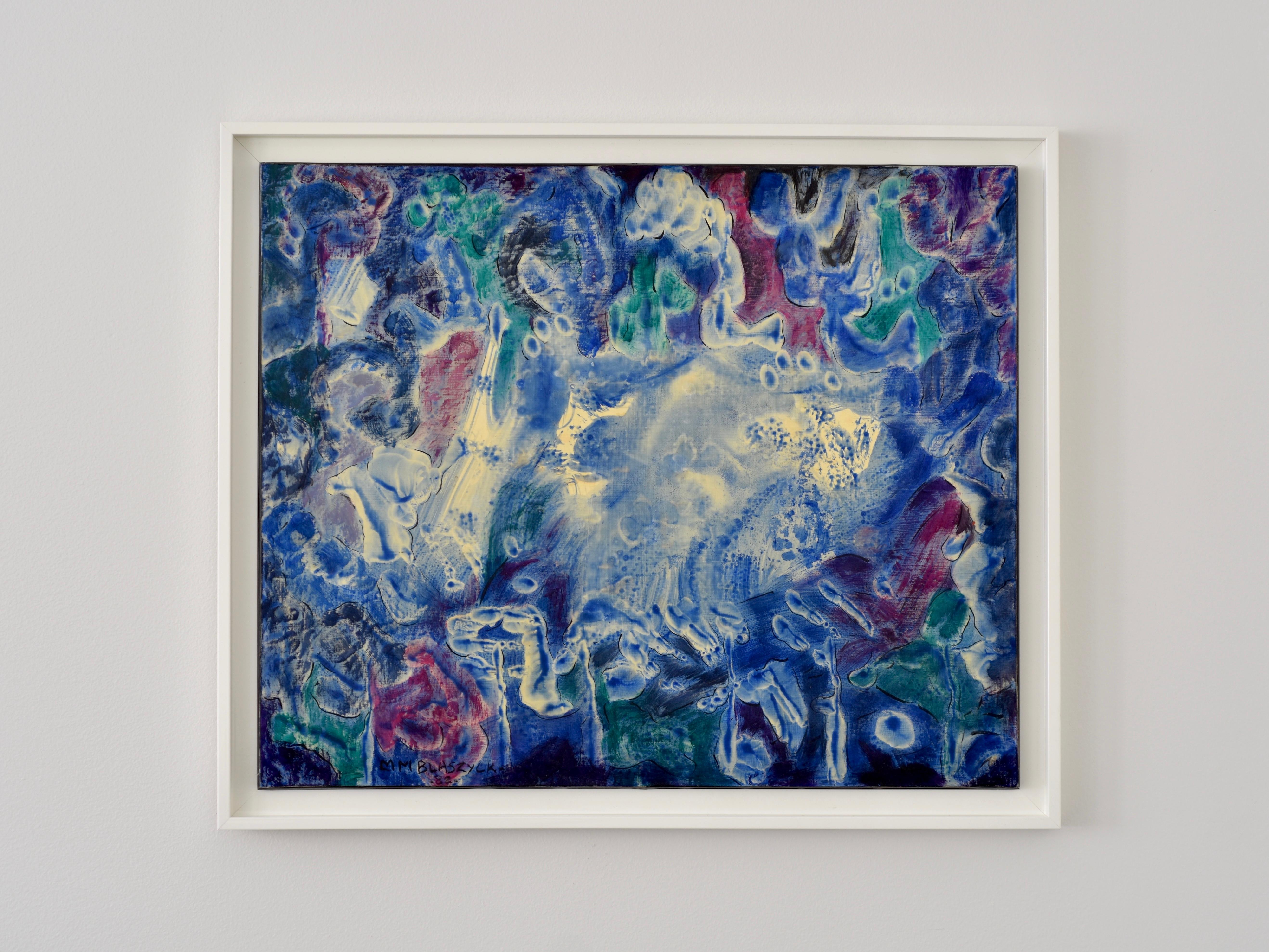 "The Depths", Marie Blaszyck, Abstract Art, Woman Artist, Painting 1982