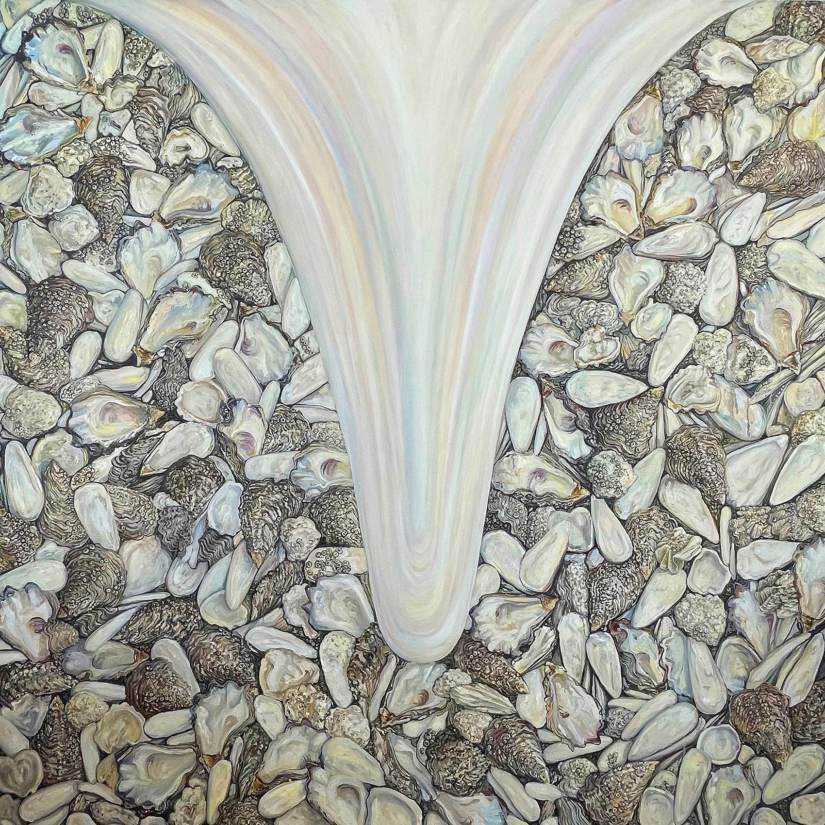 Marie Cameron Figurative Painting - Oyster Melt - Critical Mass