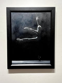 Marie Channer, "Breaking Pointe", 24x18 Ballet Dancer Oil Painting on Canvas