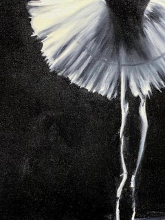 Marie Channer - Marie Channer, "Dancing in the Light" 24x18 Ballet Dancer  Oil Painting on Canvas For Sale at 1stDibs